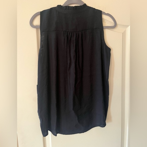 Simply Vera Vera Wang Black Sleeveless Women's Top Rayon Blend size XS - Picture 3 of 13